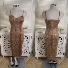 Load image into Gallery viewer, SHELLY SNAKE PRINT DRESS
