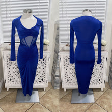Load image into Gallery viewer, IZABELLA CORSET MIDI DRESS
