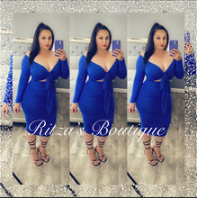 Load image into Gallery viewer, KELLY ROYAL BLUE DRESS
