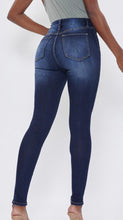 Load image into Gallery viewer, YMI Dark Blue Stretchy Mid-Rise Jeans
