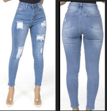 Load image into Gallery viewer, HIGH RISE SKINNY JEANS
