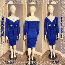 Load image into Gallery viewer, KELLY ROYAL BLUE DRESS
