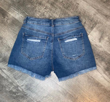 Load image into Gallery viewer, DENIM DISTRESSED SHORTS
