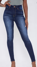 Load image into Gallery viewer, YMI Dark Blue Stretchy Mid-Rise Jeans
